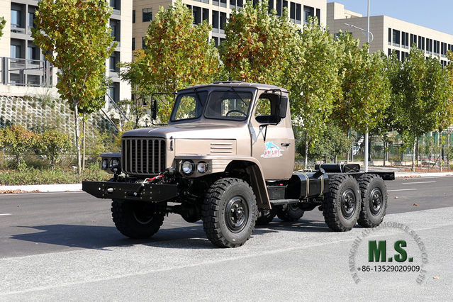 Dongfeng EQ2082 Six Drive Chassis_Dongfeng 240 6*6 Long Head Off-road Truck Chassis_AWD Exportação Fabricante de chassi especial