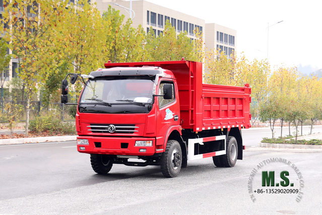 Dongfeng Caminhão off road 4 × 2_Caminhão leve de cabine única 5T com cabeça plana para venda_Exportar fabricante de veículos especiais