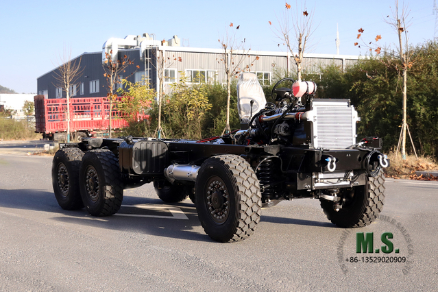 300HP 15 toneladas de chassi de caminhão de ônibus GVW sem cabine_Cummins Engine Armored Chassis Truck Chassis Personalização profunda_Preço direto de fábrica do fabricante