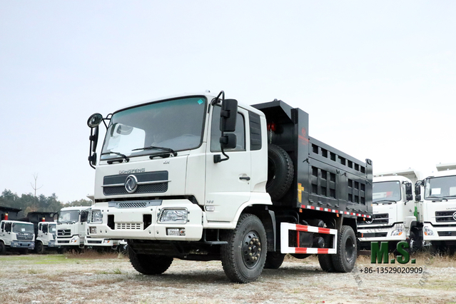 4*2 Dongfeng Caminhão de exportação de 160 HP _ DFL3120B Linha de cabeça chata meio caminhão basculante _ Caminhão basculante de mineração Caminhão autodescarregável