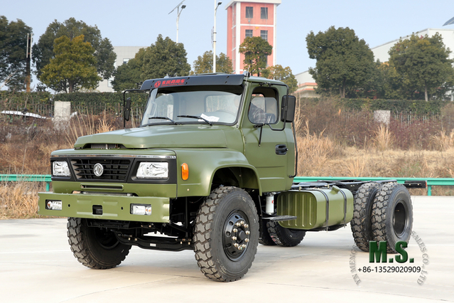 Dongfeng 4*2 Chassi de caminhão de cabeça longa 210HP Chassis off road de cabeça pontiaguda para exportação de chassi de veículo especial