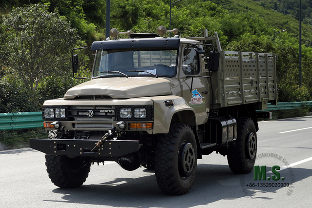 Veículo especial off-road de cabeça longa AWD 4*4 4WD Dongfeng Caminhão de cabine de 240 pontas, veículo especial de exportação personalizado