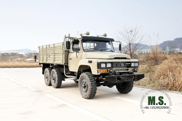 EQ2082 Dongfeng 6 * 6 Caminhão Off Road_Six-wheel drive Long Head Single Row Cargo Truck_Conversion Fabricante Exportação Veículo para fins especiais