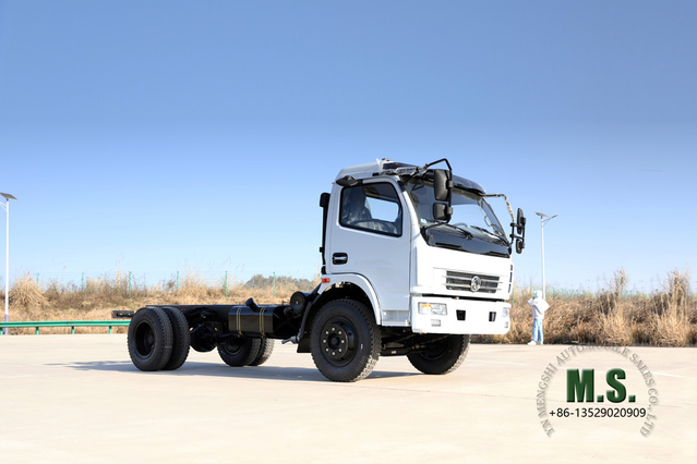 Dongfeng Chassi de caminhão leve 4*2 personalizado_Chassi de caminhão pequeno de 160 HP_Dongfeng Fabricante de modificação de chassi de veículo especial de micro exportação