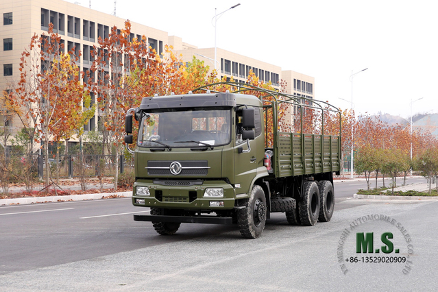 210 hp 6x4 Dongfeng Caminhão off-road_Flathead Row Half Cab Transport Truck_Dongfeng Modificação do fabricante para exportação de veículo para fins especiais