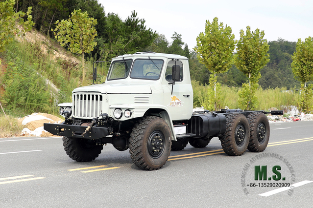 Dongfeng Chassis Off Road de seis unidades EQ2100 Cabeça pontiaguda de vidro duplo Chassi de fileira única para exportação Chassi de veículo especial