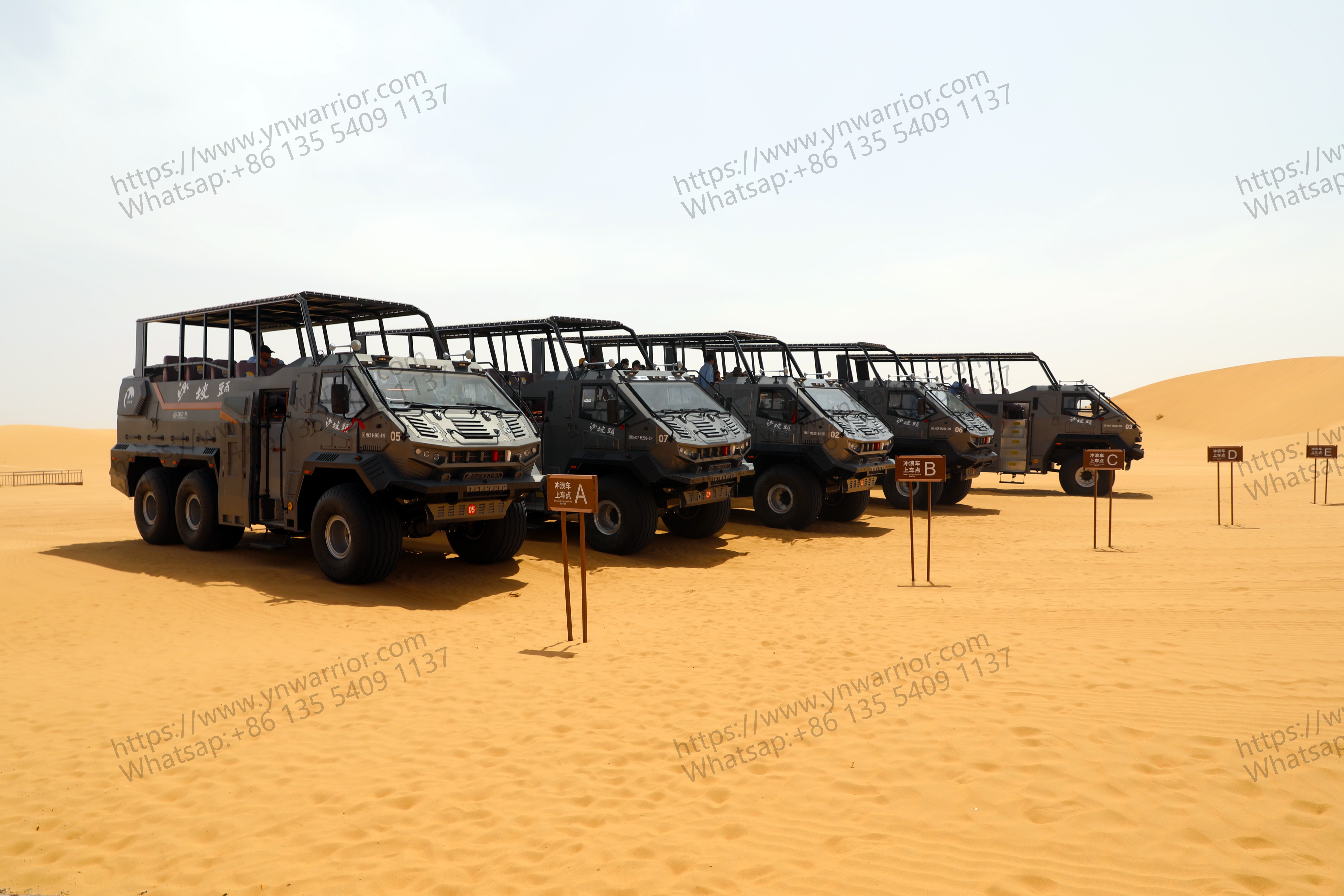 deserto deserto de cruzeiro de ônibus frota chinesa marca 