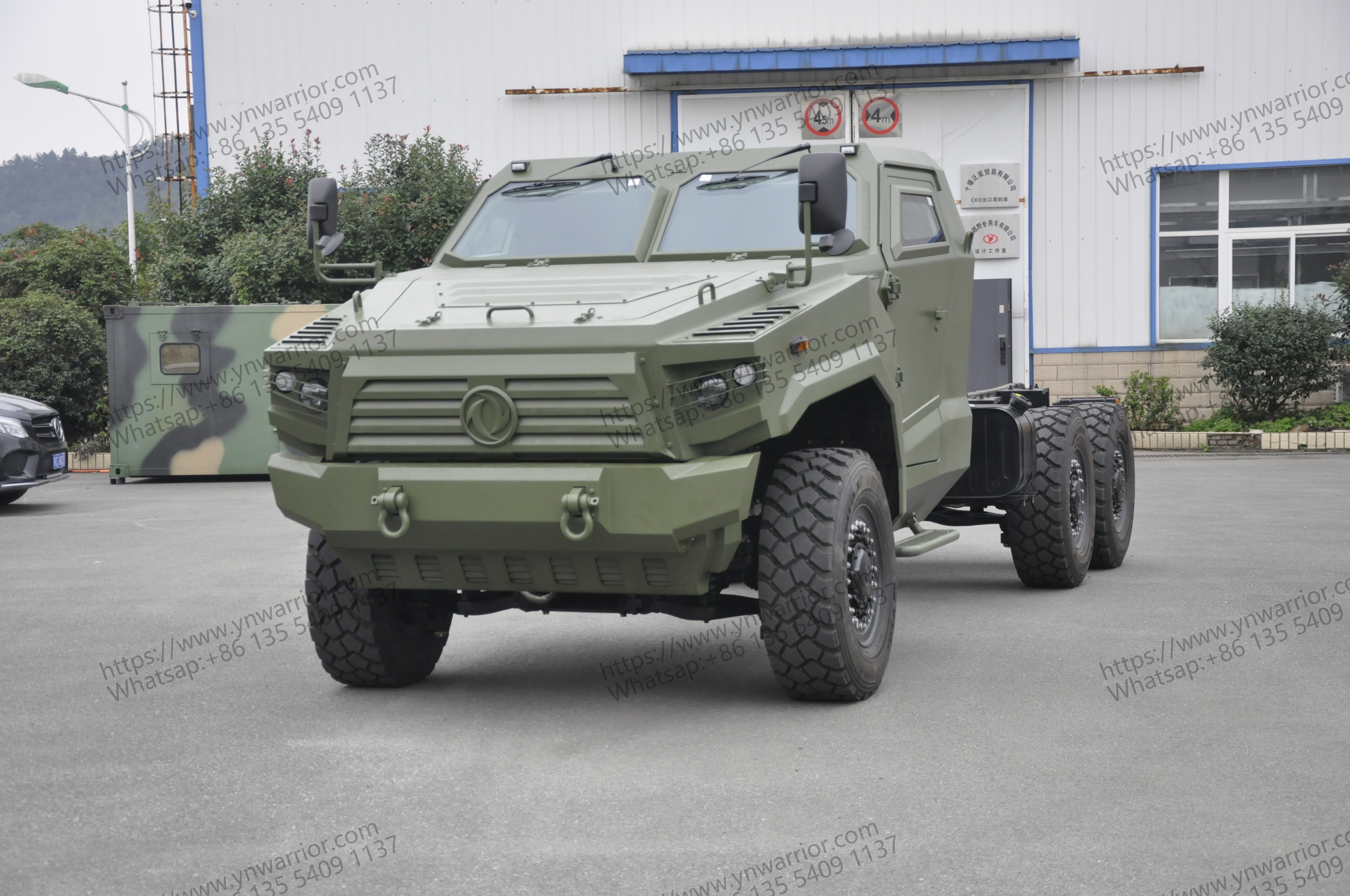 6x6 Suspensão independente chassi blindado Veículo militar 