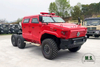 300 HP 15 toneladas de GVW 6x6 off-road blindado Dongfeng Chassi M-hero com cabine_Cummins Engine Warrior Uso militar blindado à prova de bala Run-flat CTIS_Manufacturer Direct Red