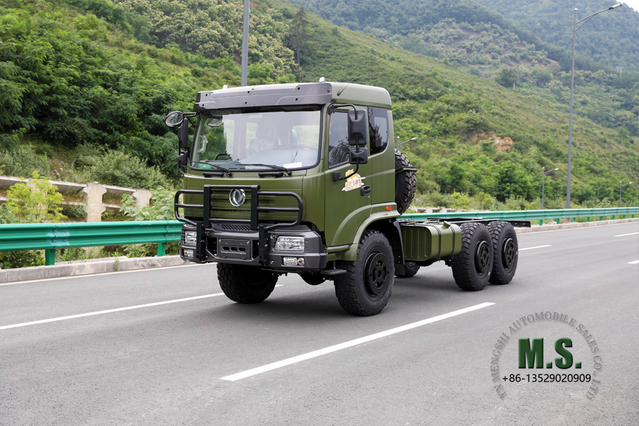 Dongfeng 6*6 Truck Chassis_Six-wheel Drive Off-road Special Truck Chassis