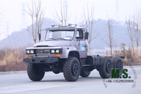 190 cavalos de potência e 11 toneladas de peso bruto Dongfeng Chassi de cabine de caminhão off-road 6x6 Silver_Cummins Engine Injeção mecânica de combustível, antigo modelo para fins especiais, CTIS, simples e druável_Manufacturer Direct