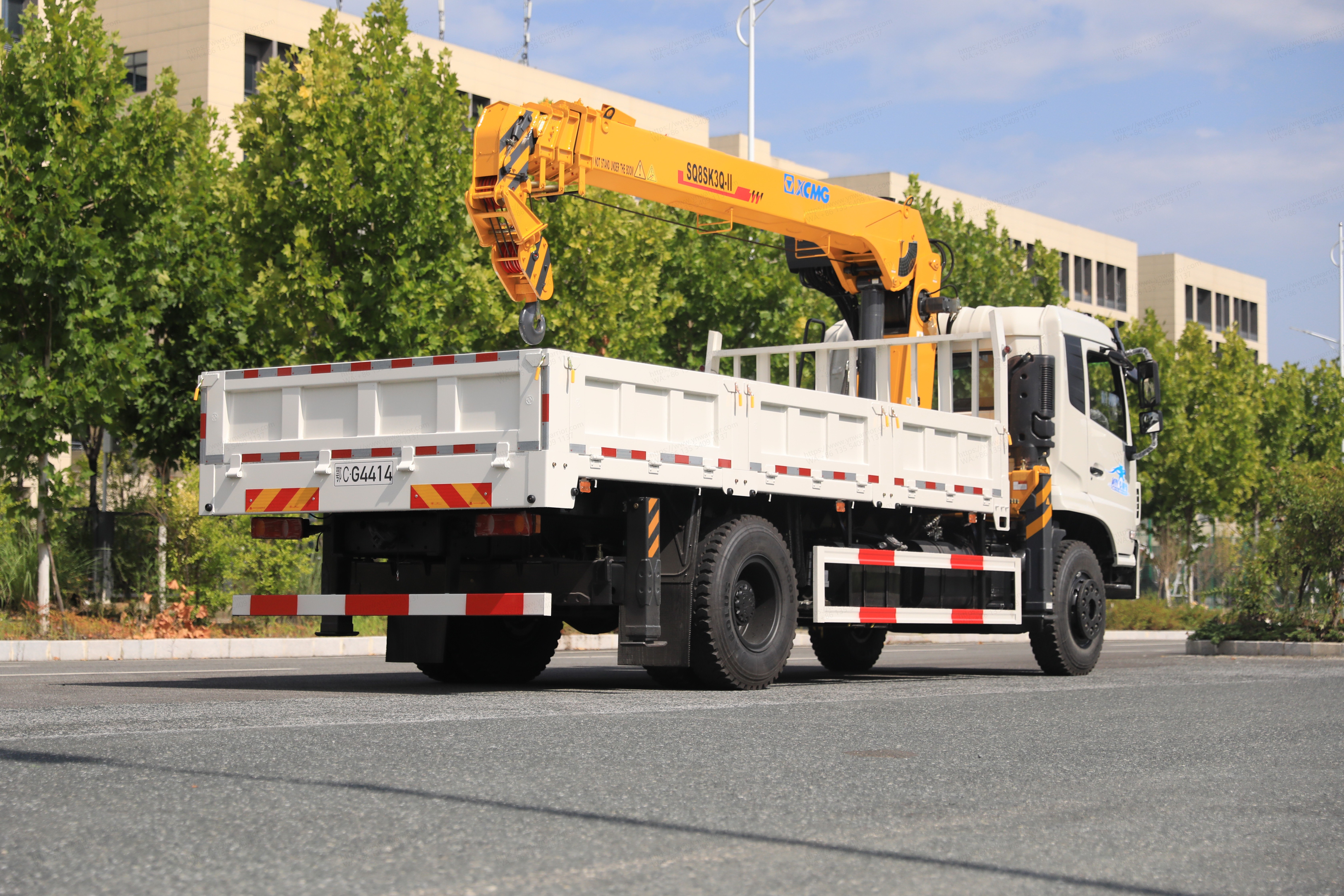 chinês Dongfeng Crane Truck 3-Seção 