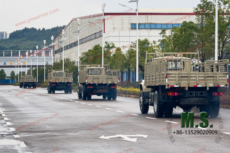 Dongfeng teste de alta velocidade de pneus duplos traseiros de caminhão 4x4 