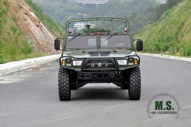 150 HP 5 toneladas de GVW 4x4 off-road Dongfeng M-hero Jeep_Diesel 152 HP Cummins Engine Warrior Chassis militar Quaility Veículo de patrulha de mobilidade blindado à prova de balas_Mengshi Fabricante Direto da fábrica