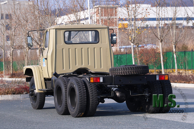 170 cavalos de potência, 10 toneladas, peso bruto 6x6 off-road Dongfeng Chassi de caminhão antigo_Injeção mecânica de combustível Motor Cummins, pneus traseiros duplos, Pirce baixo, simples e duplo_Direto do fabricante