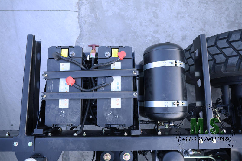 6x6 Chassi rolante de 340 cavalos de pot&ecirc;ncia para &ocirc;nibus Bateria enorme de 24 volts 