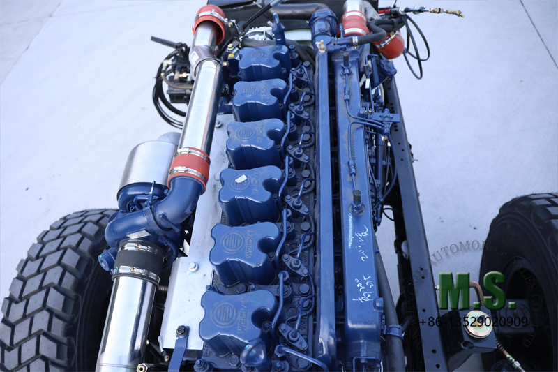 Chassi rolante de 340 cavalos de pot&ecirc;ncia 6x6 para &ocirc;nibus Weichai motor de 6 cilindros