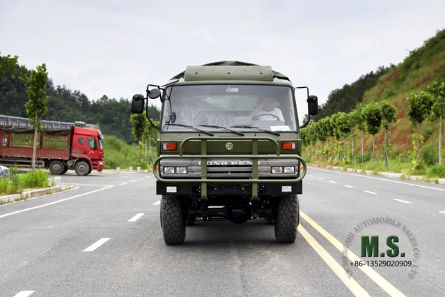 Dongfeng EQ2102N Caminhão off-road de fileira dupla_6 * 6 Tração nas quatro rodas 153 Transportador de tropas de alta mistura de fileira dupla