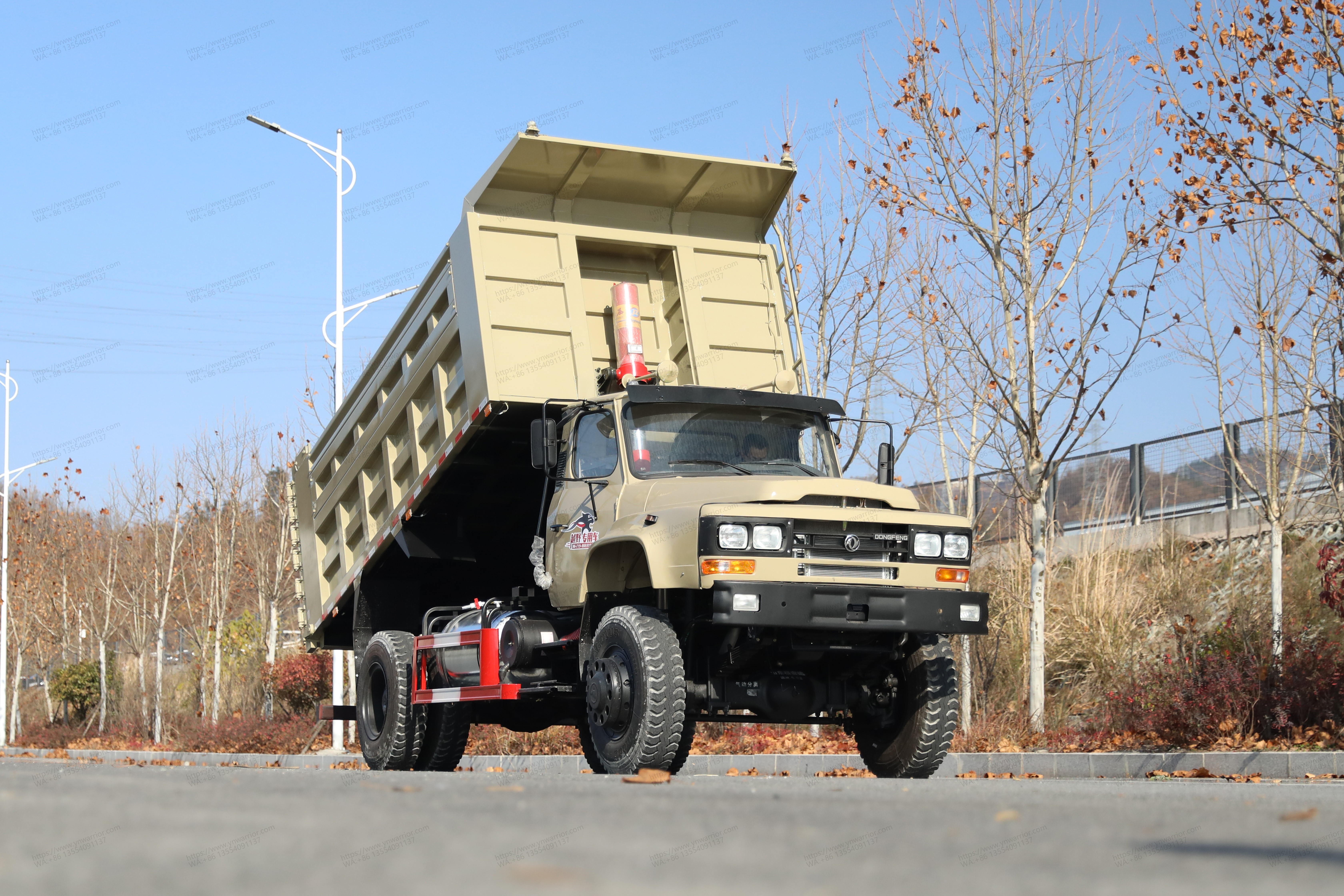 DONGFENG Caixa de carga de caminhão para despejo de trânsito 