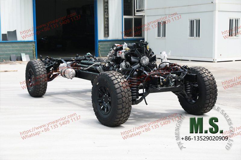 double wishbone suspension Chinese military use rolling chassis 