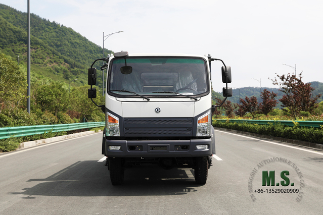 (Nova cor) Chassi de caminhão basculante leve de 5 toneladas e seis unidades _ 6*6 Chassi de caminhão basculante off-road a diesel _ Novo Dongfeng Chassi de caminhão basculante SM