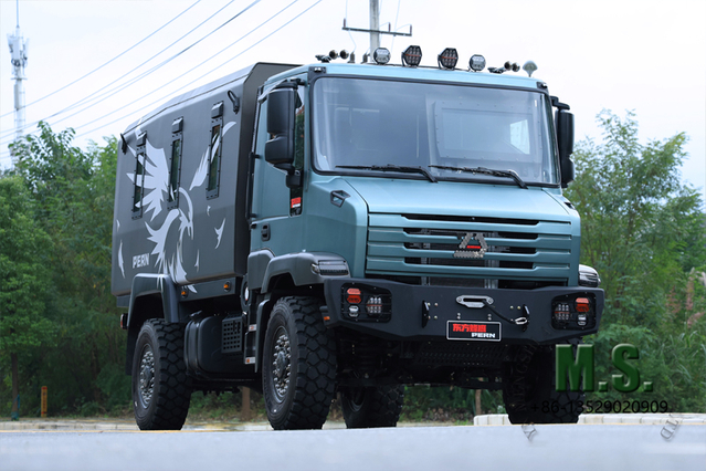 330 cavalos de potência e 12 toneladas de peso bruto 4x4 off-road blindado para transporte de pessoas Bus_Cummins Engine, suspensão dianteira independente de duplo braço triangular, versão blindada disponível, 10 assentos_Manufacturer Direct