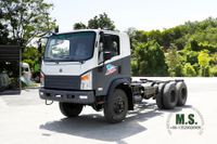 (Nova cor) Chassi de caminhão basculante leve de 5 toneladas e seis unidades _ 6*6 Chassi de caminhão basculante off-road a diesel _ Novo Dongfeng Chassi de caminhão basculante SM