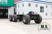 375 cavalos de potência, 30 toneladas de peso bruto 6x6 Massive Desert Cruiser Ônibus turístico Chassis rolante_Transmissão de engrenagem helicoidal, bloqueio de diferencial, redutor de atrito, pneu do deserto_ direto do fabricante
