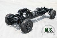 220 cavalos de peso bruto de 6 toneladas Militares chineses servidos Dongfeng Mengshi Chassis_run-flat, CTIS, transmissão automática, suspensão independente de osso duplo dianteiro e traseiro