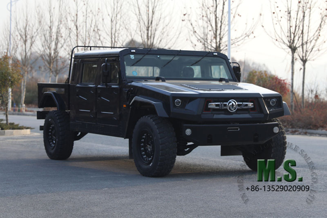 195 HP 4 toneladas de GVW Dongfeng 4x4 off-road todo-o-terreno Mengshi Jeep_Cummins Engine Patrol Troops Veículo blindado militar de escolta Suspensão independente Pneu Run-Flat com suporte auxiliar_Fabricante