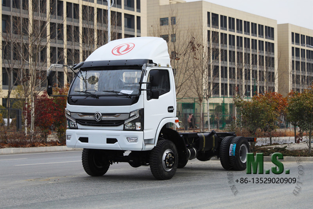 Peso bruto de 10 toneladas e 140 cavalos de potência Dongfeng Chassi de caminhão 4x4 Design moderno_Motor Cummins, muito econômico, pneu traseiro duplo, chassi durável_Preço direto de fábrica do fabricante