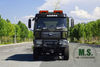 210 cavalos de potência de 16 toneladas de peso bruto Dongfeng 4x4 Cargo caminhão_cummins Motor, nível de emissão Euro-6, portão de rampa de elevador hidráulico, lona de chuva, manufatura pesada.