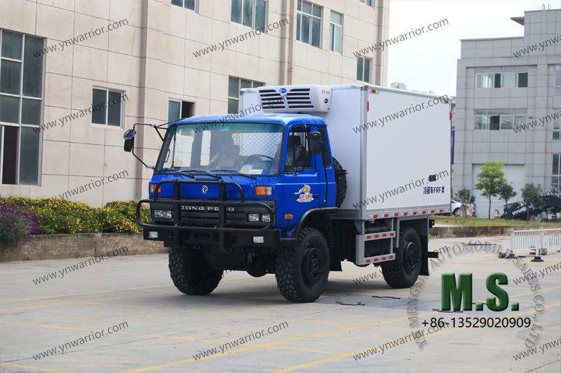 com motor elétrico extar Dongfeng 4x4 Caminhão refrigerador 
