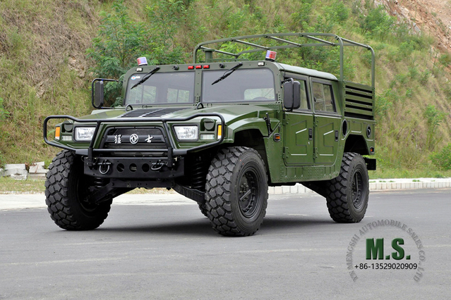 150 HP 5 toneladas de GVW 4x4 off-road Dongfeng M-hero Jeep_Diesel 152 HP Cummins Engine Warrior Chassis militar Quaility Veículo de patrulha de mobilidade blindado à prova de balas_Mengshi Fabricante Direto da fábrica