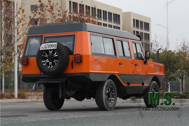 116 HP 3 toneladas de veículo off-road anfíbio GVW 4x4_Veículo de resgate de inundação à prova d'água Van de passageiros de emergência_Preço direto de fábrica do fabricante