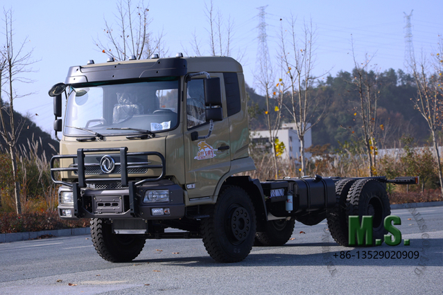 Cabine moderna de peso bruto de 18 toneladas e 210 cavalos de potência Dongfeng Chassi de caminhão 4x2_Motor Weichai, capacidade de rampa de 60%, econômico, serviço pesado_Manufacturer Direct
