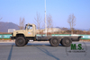 260 cavalos de potência, 26 toneladas, peso bruto 6x6 off-road Dongfeng Chassi de caminhão com cabine_Com tomada de força, guincho elétrico dianteiro, motor Cummins de injeção mecânica, grade de proteção nas luzes, para caminhão de perfuração