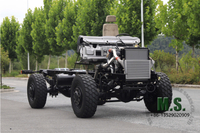 210 HP 16 toneladas de GVW 4x4 chassi rolante off-road_Dongfeng Chassi blindado sem cabine Motor Cummins Run-flat CITS_Manufacturer Direct Deep Customization