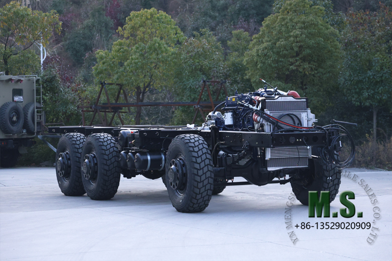 Chassi rolante de 340 cavalos para &ocirc;nibus pneus traseiros simples 