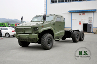 300 HP 15 toneladas de GVW 6x6 off-road blindado Dongfeng Chassi M-hero com cabine_Cummins Engine Warrior Uso militar blindado à prova de bala Run-flat CTIS_Manufacturer Direct