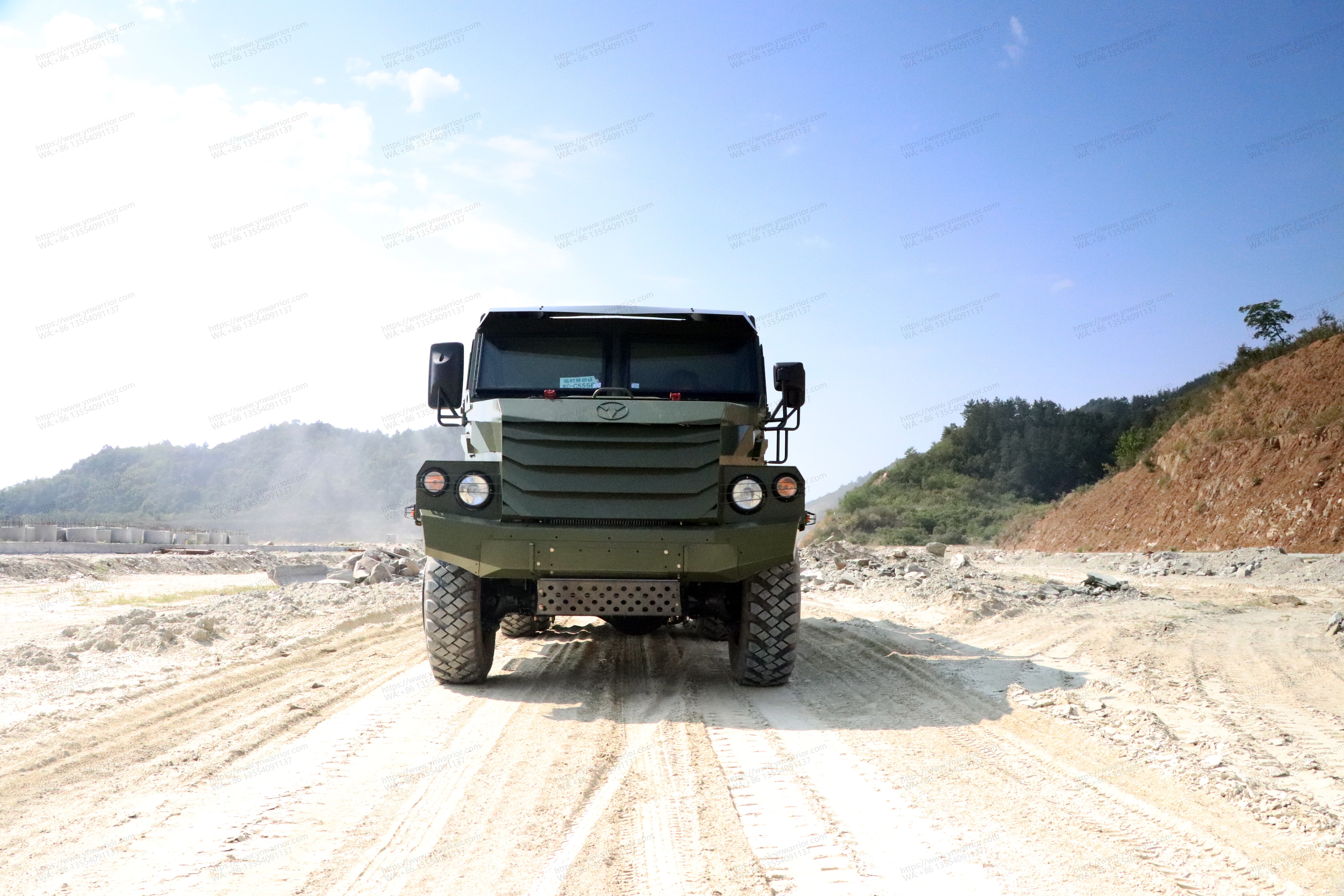 Dongfeng 6x6 Tipper blindado à prova de balas militar à prova de balas 