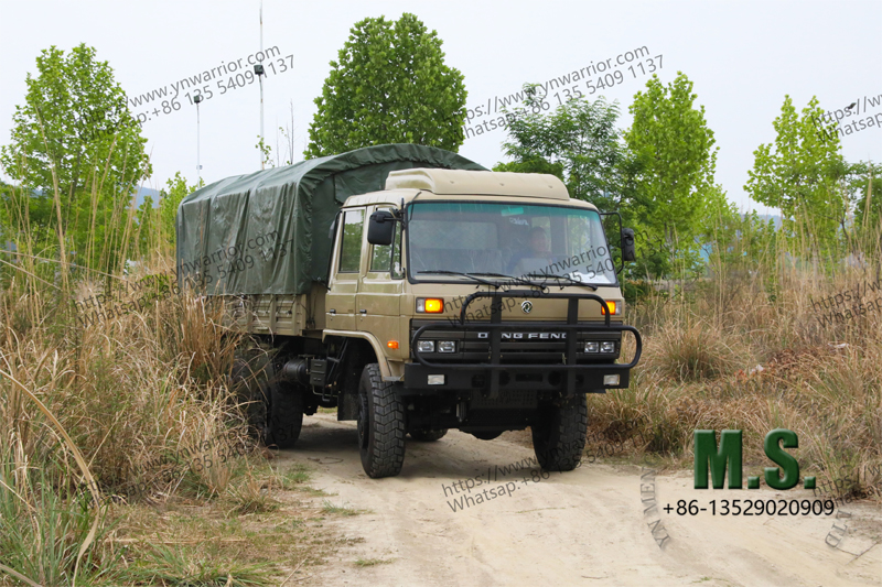 Dongfeng 6x6 Caixa de carga de caminhão com lona Tarpaulina 
