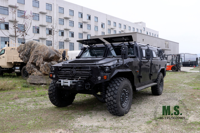 200 HP 6,6 toneladas de GVW 4x4 Veículo blindado militar off-road_Cummins Engine Policy Patrol Use Bullet Proof Combat Mobility Car_Armoed Vehicle Fabricante direto